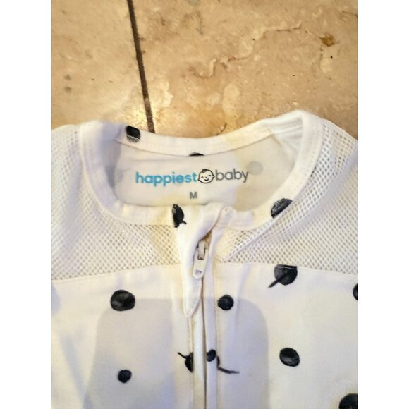 Set Of 3 Happiest Baby Sleep Pea Sacks S/M Pink Gray & White With Stars & Dots P - Picture 4 of 5